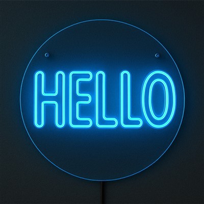 গোলাকার এক্রাইলিক নিয়ন সাইন